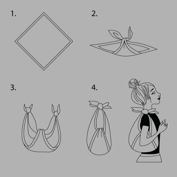 Womens Luxury SATIN Print SCARF Hair Scarf Neck Scarf Beach Wear 90cmX90cm NWT - Picture 8 of 11